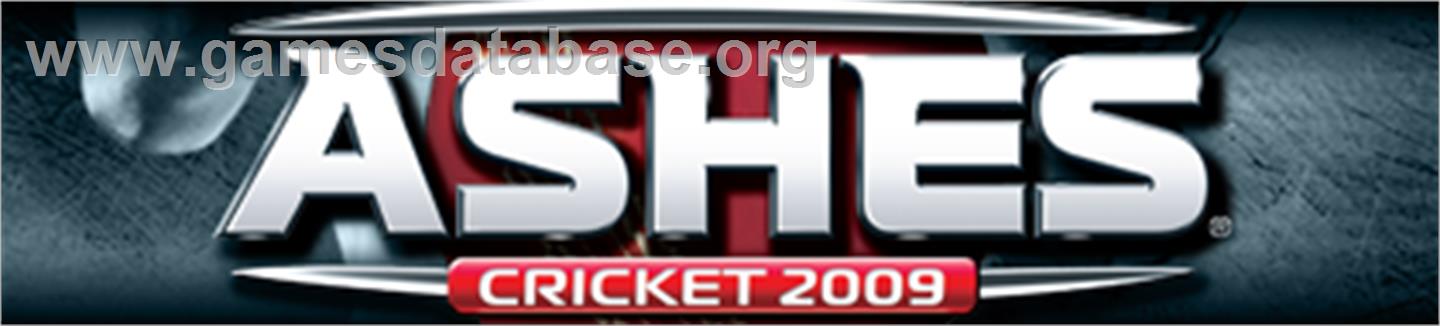 Ashes Cricket 2009 - Microsoft Xbox 360 - Artwork - Banner