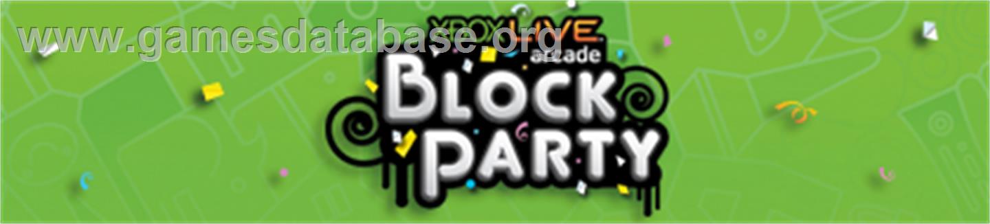 Block Party - Microsoft Xbox 360 - Artwork - Banner