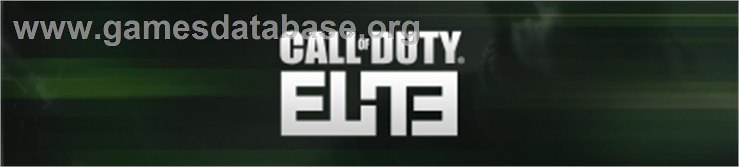Call of Duty® ELITE - Microsoft Xbox 360 - Artwork - Banner