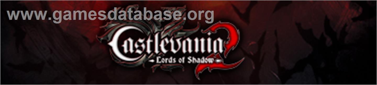 Castlevania: LoS 2 - Microsoft Xbox 360 - Artwork - Banner