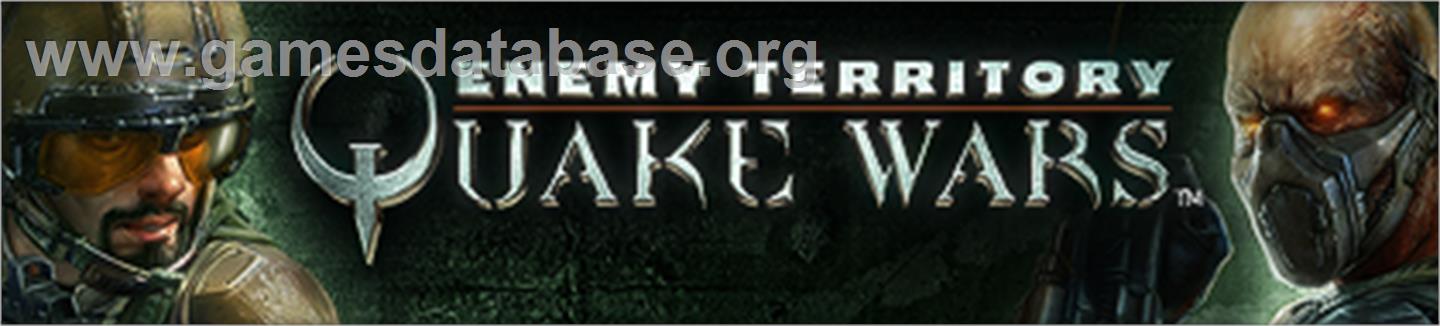 ET: QUAKE Wars - Microsoft Xbox 360 - Artwork - Banner