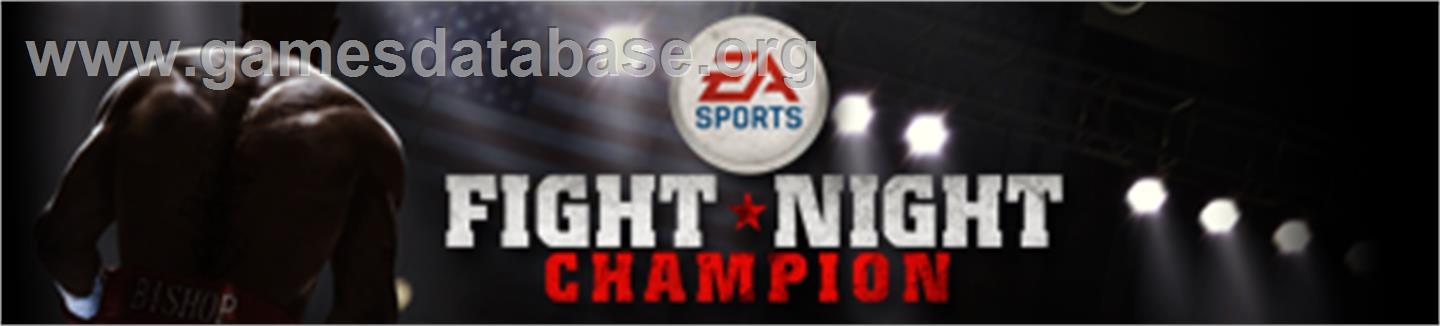 FIGHT NIGHT CHAMPION - Microsoft Xbox 360 - Artwork - Banner