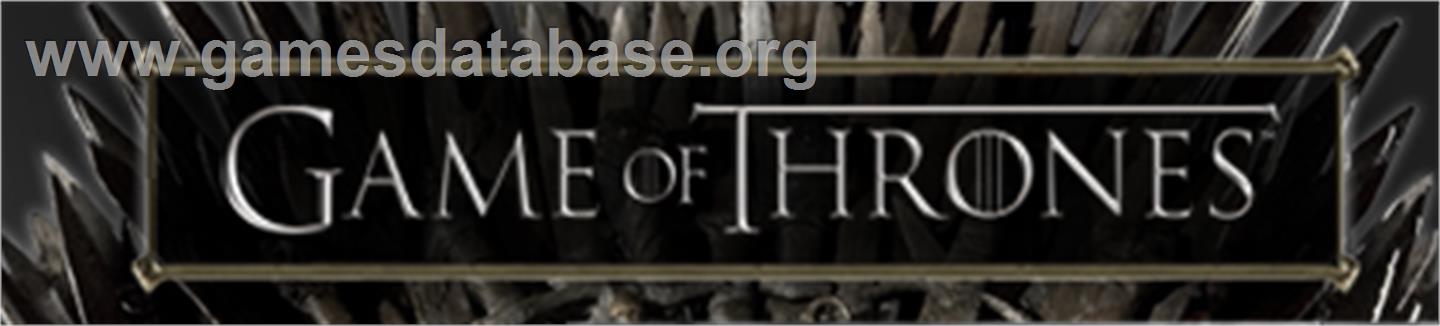 Game of Thrones - Microsoft Xbox 360 - Artwork - Banner