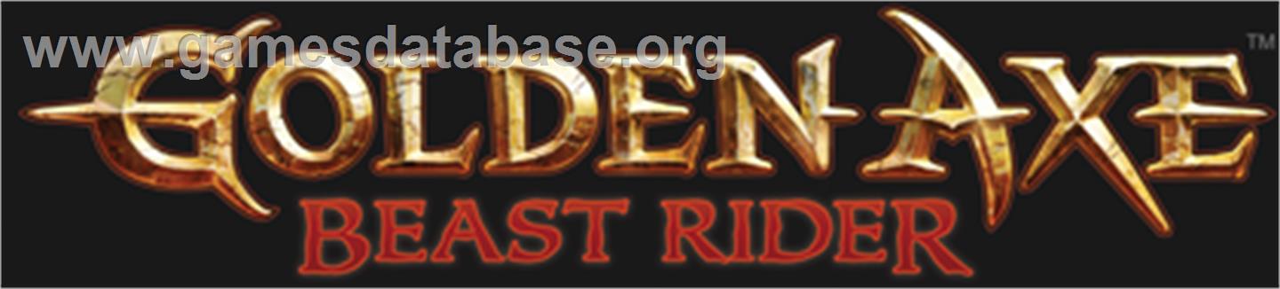 Golden Axe:Beast Rider - Microsoft Xbox 360 - Artwork - Banner