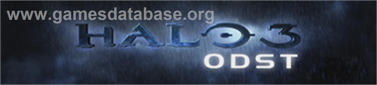 Halo 3: ODST - Microsoft Xbox 360 - Artwork - Banner