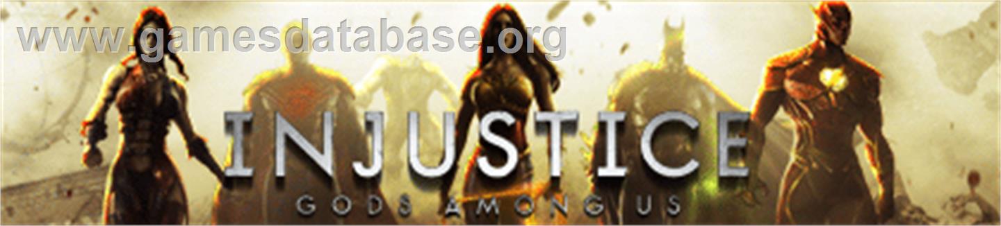 Injustice: Gods Among Us - Microsoft Xbox 360 - Artwork - Banner