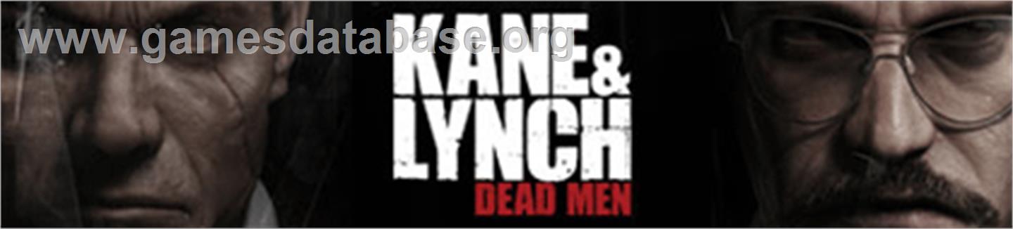 Kane and Lynch:DeadMen - Microsoft Xbox 360 - Artwork - Banner