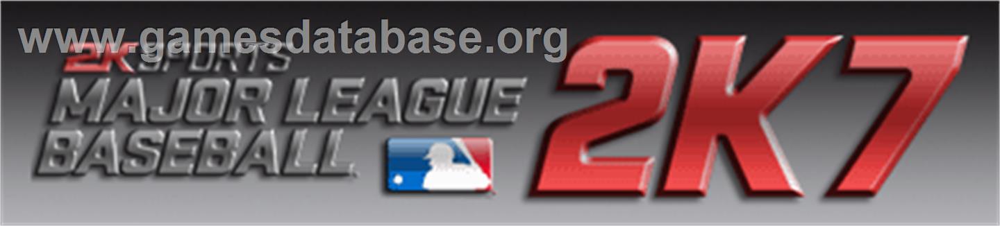 MLB 2K7 - Microsoft Xbox 360 - Artwork - Banner