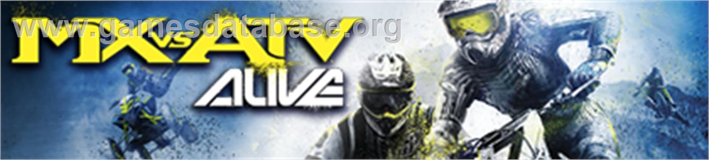 MX vs. ATV Alive - Microsoft Xbox 360 - Artwork - Banner