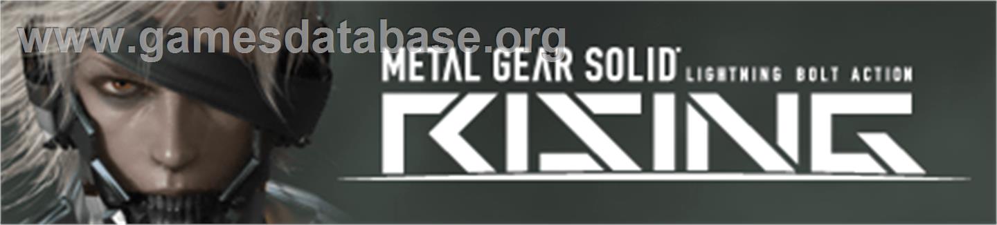 Metal Gear Solid RISING - Microsoft Xbox 360 - Artwork - Banner