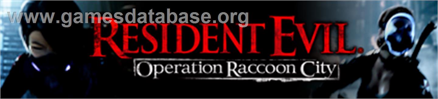 Resident Evil Operation Raccoon City - Microsoft Xbox 360 - Artwork - Banner