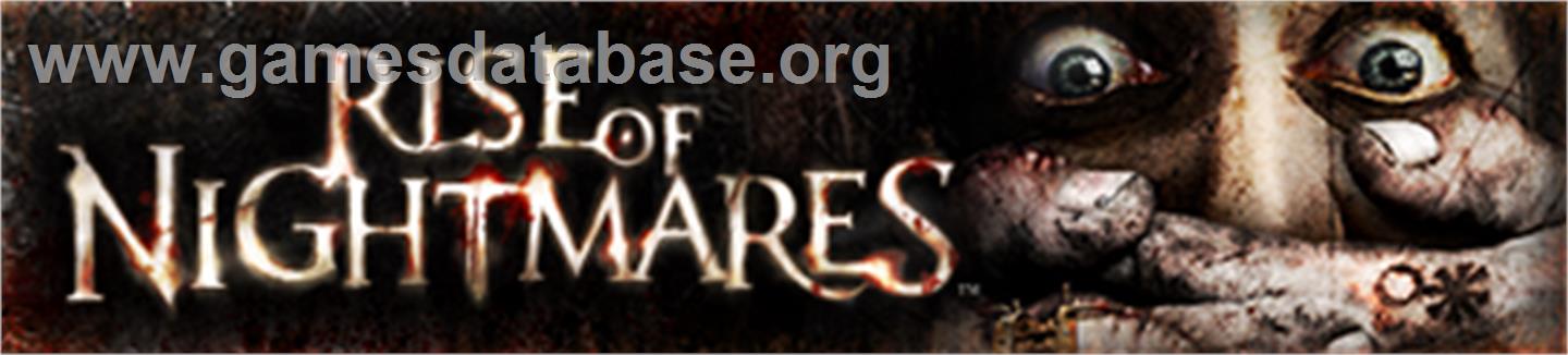 Rise of Nightmares - Microsoft Xbox 360 - Artwork - Banner