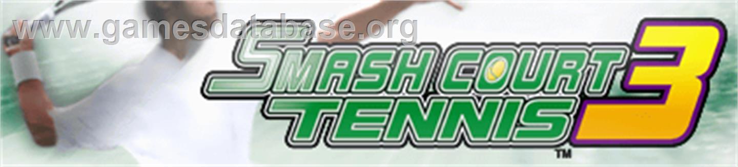 SMASH COURT TENNIS 3 - Microsoft Xbox 360 - Artwork - Banner
