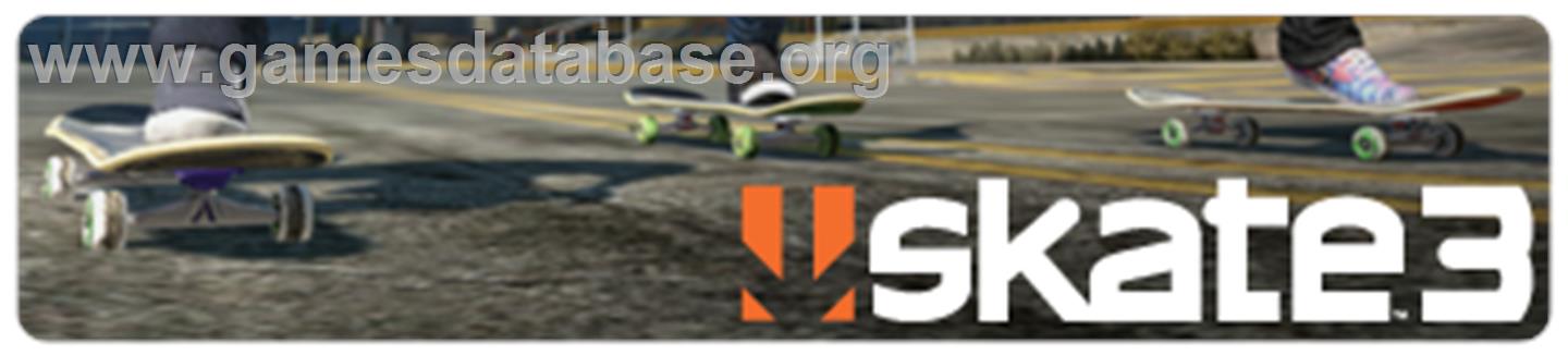 Skate 3 - Microsoft Xbox 360 - Artwork - Banner