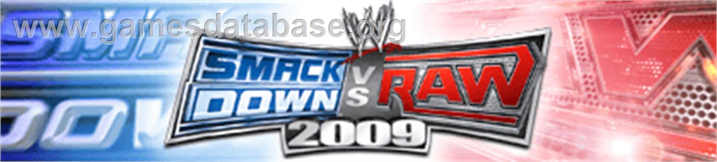 SmackDown vs. RAW 2009 - Microsoft Xbox 360 - Artwork - Banner