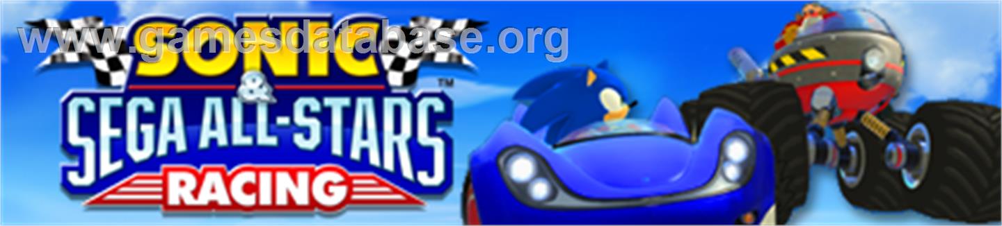 Sonic & SEGA Racing - Microsoft Xbox 360 - Artwork - Banner