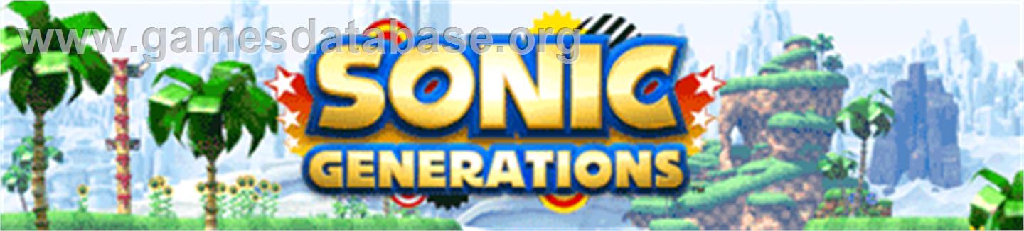 Sonic Generations - Microsoft Xbox 360 - Artwork - Banner