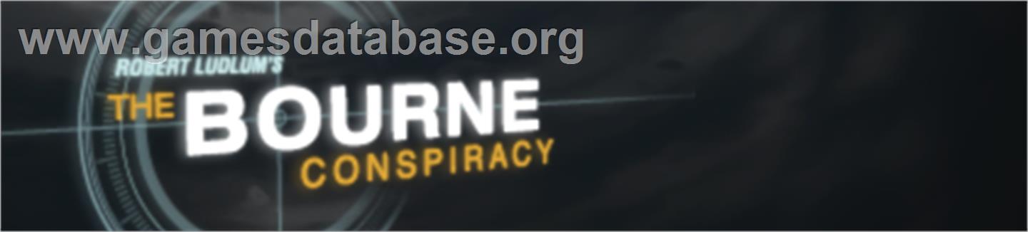 The Bourne Conspiracy - Microsoft Xbox 360 - Artwork - Banner