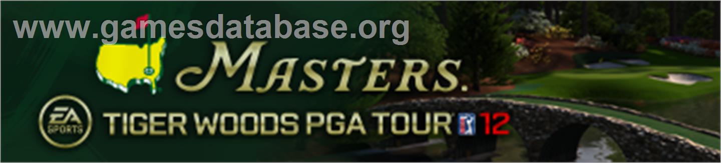 Tiger Woods PGA TOUR® 12: The Masters® - Microsoft Xbox 360 - Artwork - Banner