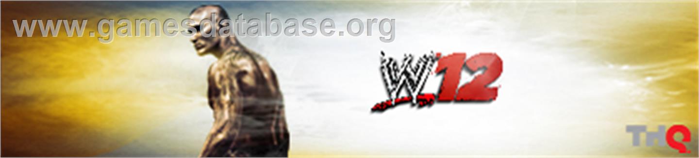 WWE '12 - Microsoft Xbox 360 - Artwork - Banner
