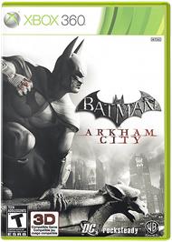 Box cover for Batman: Arkham City on the Microsoft Xbox 360.