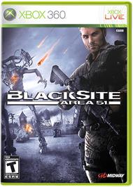Box cover for Blacksite on the Microsoft Xbox 360.