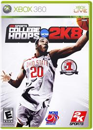Box cover for College Hoops 2K8 on the Microsoft Xbox 360.