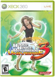 Box cover for DDR Universe 3 on the Microsoft Xbox 360.