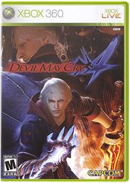 Box cover for Devil May Cry 4 on the Microsoft Xbox 360.