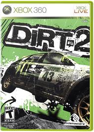 Box cover for DiRT 2 on the Microsoft Xbox 360.