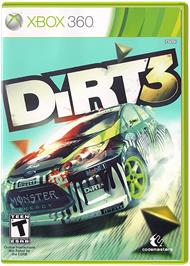 Box cover for DiRT 3 on the Microsoft Xbox 360.