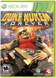 Box cover for Duke Nukem Forever on the Microsoft Xbox 360.