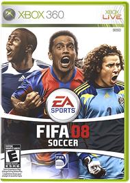 Box cover for FIFA 08 on the Microsoft Xbox 360.