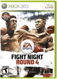 Box cover for Fight Night Round 4 on the Microsoft Xbox 360.