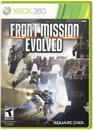 Box cover for Front Mission Evolved on the Microsoft Xbox 360.