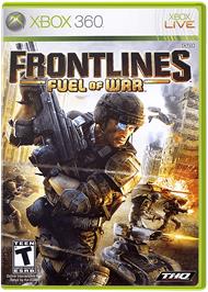 Box cover for Frontlines:Fuel of War on the Microsoft Xbox 360.