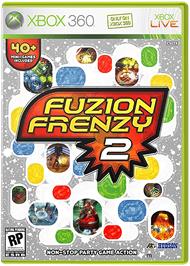 Box cover for Fuzion Frenzy 2 on the Microsoft Xbox 360.