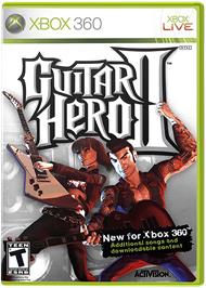 Box cover for Guitar Hero II on the Microsoft Xbox 360.
