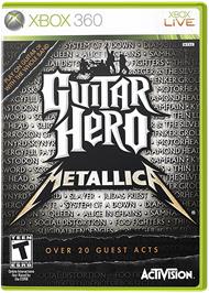 Box cover for Guitar Hero Metallica on the Microsoft Xbox 360.
