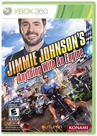 Box cover for Jimmie Johnson's Anything With An Engine on the Microsoft Xbox 360.