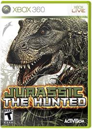 Box cover for Jurassic: The Hunted on the Microsoft Xbox 360.