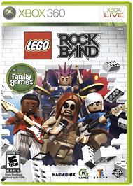 Box cover for LEGO Rock Band on the Microsoft Xbox 360.