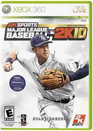 Box cover for MLB 2K10 on the Microsoft Xbox 360.