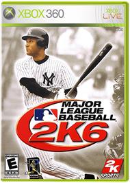 Box cover for MLB 2K6 on the Microsoft Xbox 360.