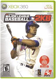 Box cover for MLB 2K8 on the Microsoft Xbox 360.