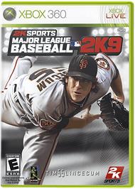 Box cover for MLB 2K9 on the Microsoft Xbox 360.