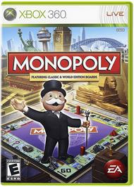 Box cover for MONOPOLY on the Microsoft Xbox 360.