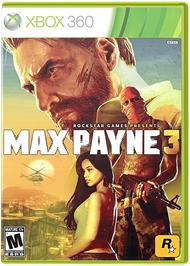 Box cover for Max Payne 3 on the Microsoft Xbox 360.