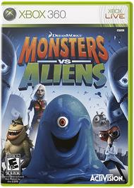 Box cover for Monsters vs. Aliens on the Microsoft Xbox 360.