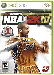 Box cover for NBA 2K10 on the Microsoft Xbox 360.